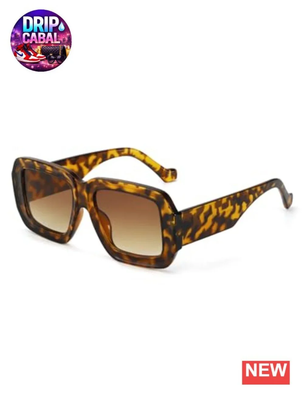 Oversized Chunky Square Sunglasses UV400 Protection for Women Lightweight